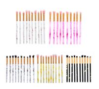 10 Pièces Marbre Texture Pinceaux De Maquillage Ensemble Poudre Fondation Ombre À Paupières Contour Blush Mélange Cosmétique Brosse Trousse À Outils #30