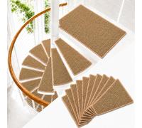 10 Pièces Marchettes Antidérapantes pour Escalier Colimaçon Auto-Adhésives