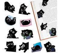 10 Pièces Marque Page Chat, Signet Chat Marque Page MagnéTique de Pages Enfants Cadeaux Pratiques pour Professeurs, Cadeau pour Lecteur Fans de Chats