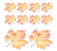 10 Pièces Marque-page en Acrylique Feuille D’érable Rouge