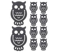10 Pièces Marque-page Hibou Kawaii Pet Noir, Flexible et Léger