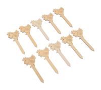 10 Pièces Marque-pages en Bois de Pâques, Forme Poulet