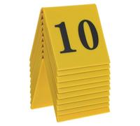 10 Pièces Marqueurs de Scène de Crime en Acrylique Jaune