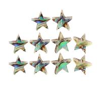 10 Pièces Marqueurs de Touche Guitare Étoile en Coquille | Installation Facile, Retrait sans Dommage, Coloris Solide, pour Musicien, Guitare et Banjo
