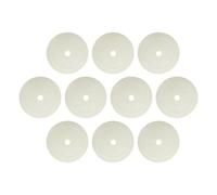 10 Pièces Marqueurs Plats Cônes D'Entraînement Disques de Délimitation Repères de Sol en Caoutchouc Antidérapant Adapté pour Le Football et Le Basket-, Blanc