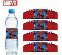 10 pièces Marvel, autocollants de tasse à eau Superhéros Spider-Man - Autocollants de tasse à eau à motifs de dessins animés mignons, convenant pour les fêtes d'anniversaire, les banquets et les festi