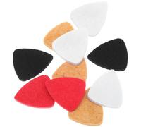 10 Pièces Médiators Son Doux en Feutre, pour Guitare et Ukulélé | Accessoire Antidérapante les Surface Pas Marque, Lisse Ne, Instruments à Faible Tension Couleur Aléatoire Cordes