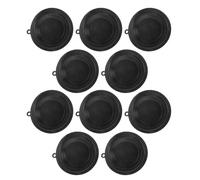 10 Pièces Membrane de Valve Eau-gaz 73mm en Silicone | Joint Oreille, Pose Domestique, Mesure 8,30x7,30x0,50cm, Noir