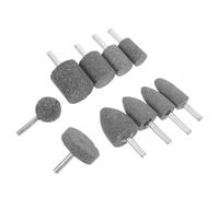 10 Pièces Meule Abrasive, Têtes Cylindriques et Coniques | Installation Facile, Façonnage Précis, pour Pièces D'acier et Surfaces Métalliques, Atelier, Garage