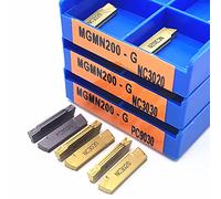 10 pièces MGMN150 MGMN200 MGMN250 MGMN300 MGMN400 MGMN500 G NC3020 3030 PC9030 Inserts en carbure de rainurage outil de séparation et de rainurage(MGMN200-G,PC9030)