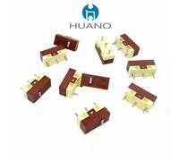 10 pièces Micro-interrupteur silencieux HUANO 10 Millions clic à vie souris d'ordinateur micro-interrupteurs muets 3 broches