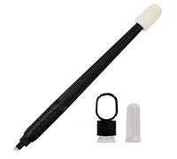 10 pièces Microblading 18 U-shape stylo jetable manuel sourcil aiguilles de tatouage avec applicateur de pigment pour le maquillage permanent sourcils tatouage Noir (14 Slope-0.25mm)