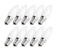 10 Pièces Mini Ampoule Bougie LED E12, Ampoules Candélabres 1,5 W AC 230 V, économie D'énergie, Durable, Blanc Chaud, éclairage Domestique avec Installation Facile pour Maison,