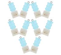 10 Pièces Mini Breloque Distributrice D’eau Miniature en Résine | Paquet, Pièce Portable et Compacte, Pendentif Coloré, pour Porte-clés, Bracelets et Loisirs Créatifs