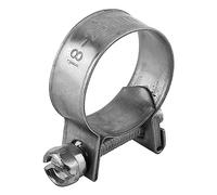 10 Pièces Mini Colliers de Serrage en Acier Inoxydable épais Collier de jubilé Inox Tuyau de Conduite de Carburant Pinces de Serrage (18-20 mm)