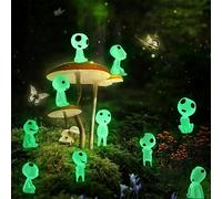 10 pièces Mini figurines Alien l Décoration de paysage miniature brille dans le noir - Décoration de jardin, décoration de maison, terrarium, ornement & set fluorescent