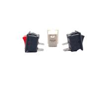 10 pièces Mini interrupteur à bascule, KCD1 3A 250VAC/6A 125VAC, 10*15mm, 2PIN, 2 positions, marche/arrêt, camion de tableau de bord de voiture de bateau, équipement électrique AYAZER ( Color : White