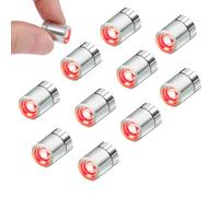 10 Pièces Mini Lampe LED, Petite LED a Pile, Mini Lumière Maison de Poupée, Lampe LED Miniature pour Décorations de Fête, Vitrines, Bricolage, Éclairage de Maison de Poupées (Rouge)