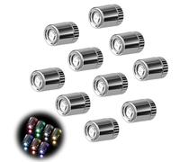 10 Pièces Mini Lumières LED avec Batterie Petite Lampe LED a Pile Mini Lumière Maison de Poupée pour Décoration de Fête Artisanat Construction de Modèles Bricolage (7 Couleurs, Flash Lent)