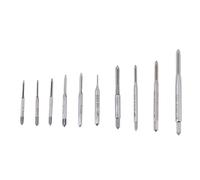10 pièces Mini M1 à M3 5 Machine tarauds à main ensemble taraud à vis taraud à main filetage fil taraudage micro extracteur de vis ensemble pour réparation montre et robinet