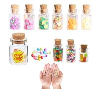 10 pièces Mini Nourriture Kit, Nourriture Miniature en 4 Styles, Mini Nourriture Jouet, Mignons Miniature Accessoires, Accessoires pour Maison de Poupée Miniature pour Enfant, Jeu de Rôle, Bricolage