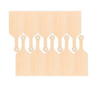 10 Pièces Mini Planche à Découper en Bois, Vierge | Format Miniature, Forme Pagaie, Finition Lisse, Beige, pour Projets DIY et Activités Enfantines
