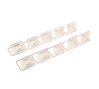 10 Pièces Mini Support de Carte de Visite Mignon pour Numéro de Table, Affichage de Mémo Photo, Fêtes de Fiançailles, en Acier au Carbone, 1,4x1,6 Pouces (Or Rose)