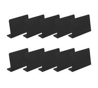 10 Pièces Mini Tableau Noir de Message L, Panneau de Table en PVC | Surface Effaçable, Écriture au Feutre Craie Liquide, Stable sur Table, pour Étiquettes et Menus