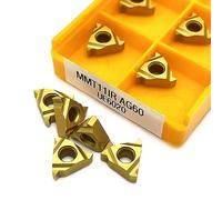 10 pièces MMT16ER 11IR AG60 VP15TF US735 UE6020 Insert en carbure CNC outils de tournage de filetage de tour 16IR AG60 outil de coupe de lame de fente(MMT11IR AG60 UE6020)