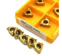 10 pièces MMT16ER 11IR AG60 VP15TF US735 UE6020 Insert en carbure CNC outils de tournage de filetage de tour 16IR AG60 outil de coupe de lame de fente(MMT11IR AG60 US735)