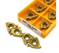 10 pièces MMT16ER AG60 VP15TF UE6020 US735 outil de tournage de fraisage d'extrémité interne MMT 16ER CNC Machine insérer outil de tournage en carbure d'aluminium(MMT16IR AG60 UE6020)