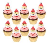 10 Pièces Modèle de Gâteau Réaliste en Résine pour Décor de Noël | Accessoire Réutilisable, Rendu Vivant et Couleur Vive, pour Vitrine de Pâtisserie ou Restaurant