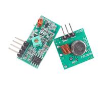 10 Pièces Module Émetteur-récepteur sans Fil 433 Mhz | Pcb Vert, Installation sans Câble, Portée Jusqu’à 500 Pieds, pour Garage et Électronique