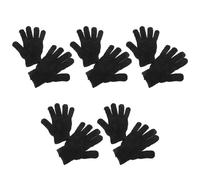 10 Pièces Moufles Exfoliant Double Face Bain, Polyester Noir | Retire les Peaux Mortes, Toucher Doux, Lavable en Machine, pour Hommes et Garçon et Filles, Usage Quotidien