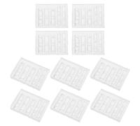10 Pièces Moule en Silicone, Cadre 3d Élégant pour Ongles | Transparence, Reproduction Précise des Motifs, Bords Nets, pour Résine et Pratique, Usage Fête Anniversaire