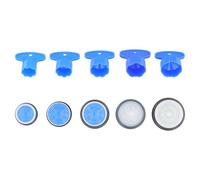 10 Pièces Mousseur Robinet, Mousseur Robinet Cuisine, Aérateur de Robinet, Outil de Retrait D'aérateur de Robinet, Avec 5 Tailles M16.5, M18.5, M21.5, M22, M24, Bleu