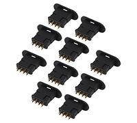 10 pièces MPX 13.050 + 10 pièces 13.051, Ensemble de connecteurs octogonaux Noirs, connecteurs de Batterie RC, en cuivre Pur plaqué Or, Prise d’Alimentation mâle/Femelle à 8