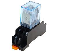 10 pièces MY2P HH52P MY2NJ 12V 24V 36V 48V 110V 220V bobine usage général DPDT micro mini relais avec base de prise(AC,380V)