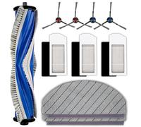 (10 Pièces) N20 Plus Pièces de Rechange Compatibles avec l'Aspirateur Robot ECOVACS DEEBOT N20 Pro Plus, Kit d'Accessoires, 1 Brosse Rotative, 4 Brosses Latérales, 3 Filtres, 2 Tampons de Nettoyage