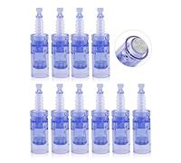 10 Pièces Nano Aiguilles de Cartouches de Remplacement pour Dr.pen Ultima A6, Dermapen Microneedling Cartouches pour Auto Derma Stylo (Nano Round, 10Pcs)