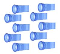 10 Pièces Noyau de Joint de Drain de Sol en Tpr Bleu, Flexible | Drains et Tubes, Anti-odeur, sans Déformation Après Étirement, Usage Sol la Cuisine