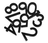 10 Pièces Numéros de Porte 3d Autocollants 0-9 en Résine ABS | Adhésif Facile à Poser, pour Boîte aux Lettres et Maison, Style Visible, sans Outil Supplémentaire