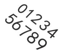 10 Pièces Numéros de Porte 3d Effet Flottant 0-9 Autocollants | Installation Facile sans Outil, Design Moderne et Sophistiqué, Adaptés Surfaces Béton et Métal