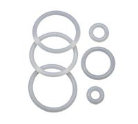 10 Pièces Od 5-28mm Joint Torique Épaisseur 2/3/4mm Blanc Rondelle Étanche Forme Ronde Silicone(OD 6mm,CS 2mm)