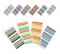 10 Pièces Onglets Adhésifs Transparents Colorés PET | Marqueurs de Lecture, Remarques Manuscrites Possibles, pour Cahiers et Agendas, Usage Scolaire