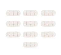 10 Pièces Organisateur de Câbles Adhésif en Tpr à 3 Fentes | Perçage, Texture Élastique, Maintient Plusieurs Cordons, pour Haut-parleurs et Écouteurs sur Verre