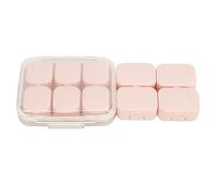 10 pièces organisateur de médicaments quotidien étui à médicaments de voyage portable avec boîte de rangement matériau PP conception légère compacte pour suppléments de vitamines (Rose)
