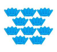 10 Pièces Outil de Coiffure à Cinq Doigts Portable en Plastique | Salons et Écoles, Réutilisable, Doux Cheveux, Bleu, Aide aux Chignons et Tresses Françaises