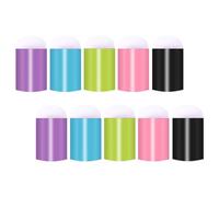10 Pièces Outil de Nail Art à Pointe D’éponge pour Dégradé, Lot | Plastique et Mousse, Tête de Rechange pour Manucure Maison, Dessin Coloré, Léger