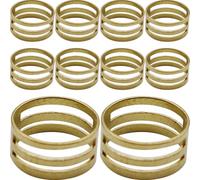 10 Pièces Outil D'ouverture de Bague pour Bijoux, Métal | Ouvre Anneau de Jonction Rond, Ajuste la Taille des Anneaux Ouverts, Usage Fabrication Bijoux, Or